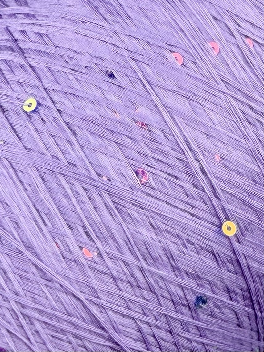 Art. Merino Brillante 700 m / 100 g – Fil en laine mérinos avec paillettes col. Lilas